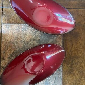 Elegant Red Decorative Bowls